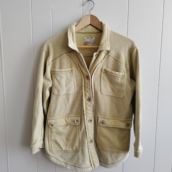Anthropologie Pilcro Mustard Shacket Size M - Picture 2 of 11